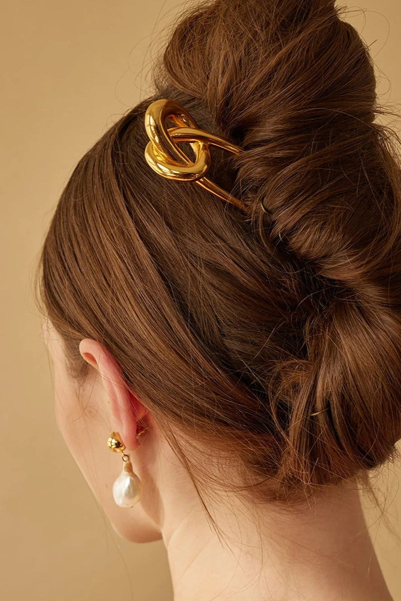 Elegant Polished Stainless Steel Hairpin