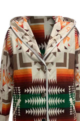 Pocket Printed Longline Coat coats