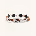 Boho Cow Print Wide Waist Belt