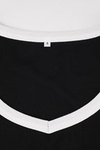 Slim Fit V-Neck Knit Top