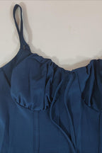Elegant Tied Waist A Line Solid Color Prom Dress