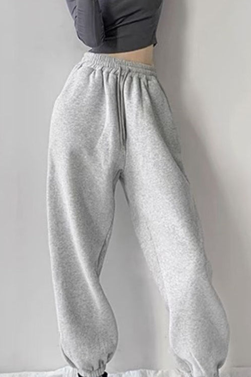 Fleece Lined Loose Knit Pants Main image