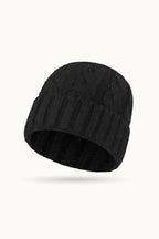 Solid Color Ribbed Ponytail Beanie Hat