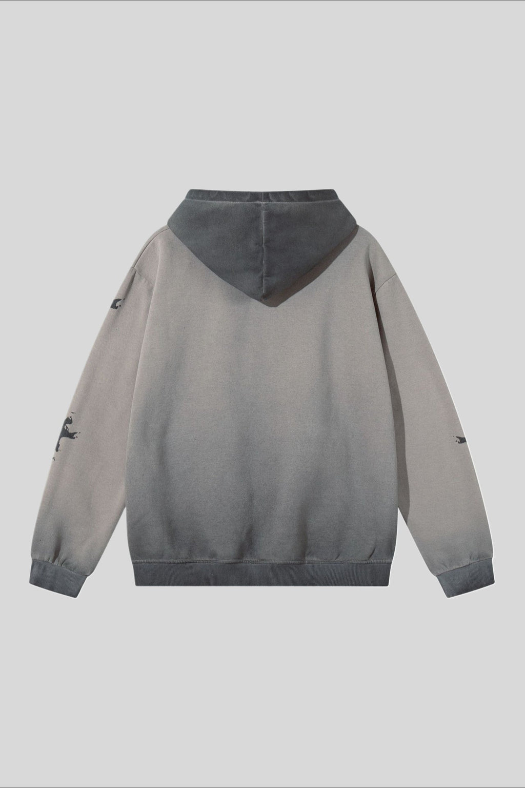 Skeleton Graphic Washed Pullover Hoodie