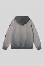 Skeleton Graphic Washed Pullover Hoodie