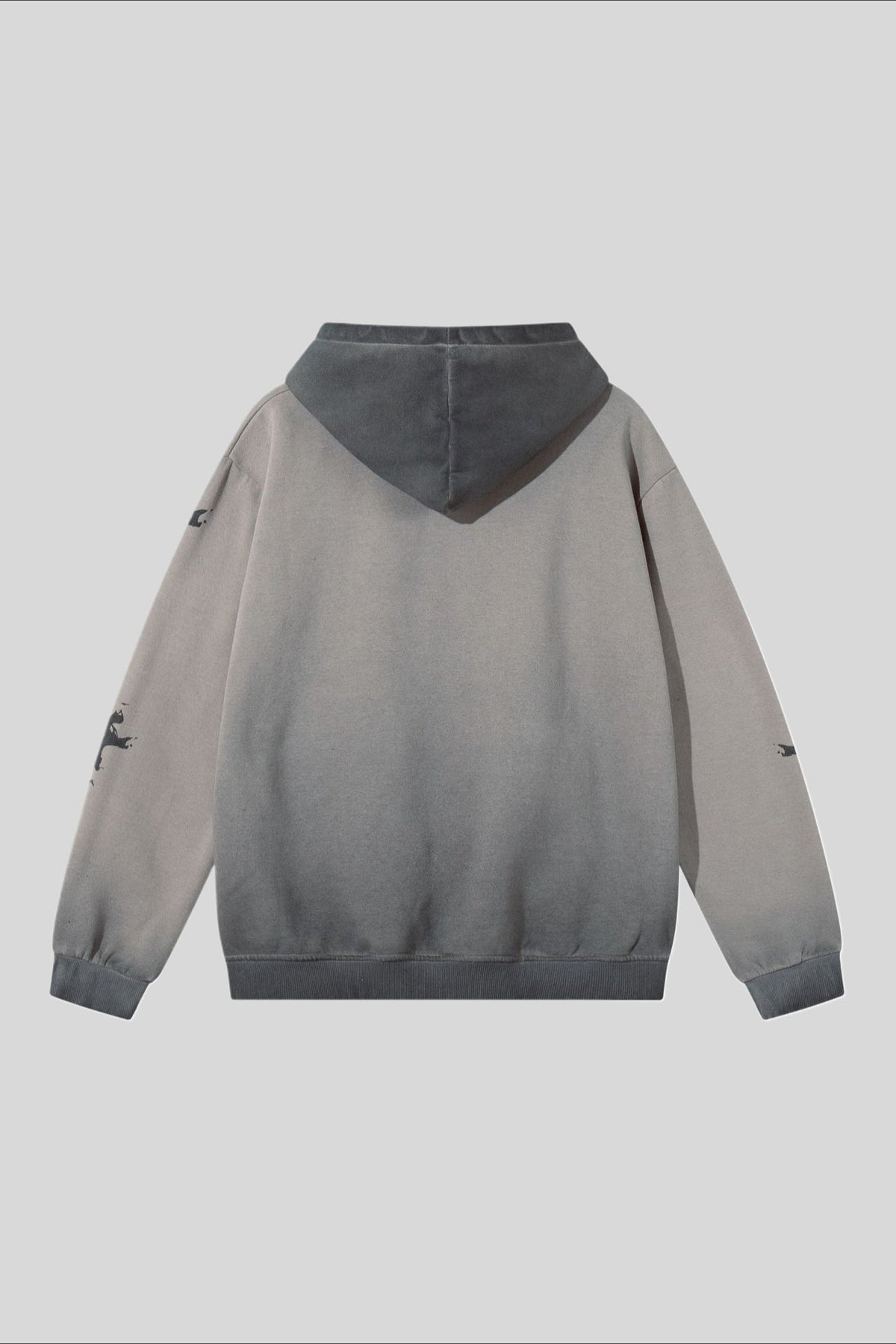 Skeleton Graphic Washed Pullover Hoodie