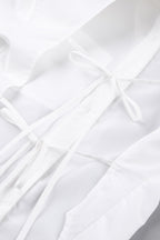 Cutout Back Vintage Blouse
