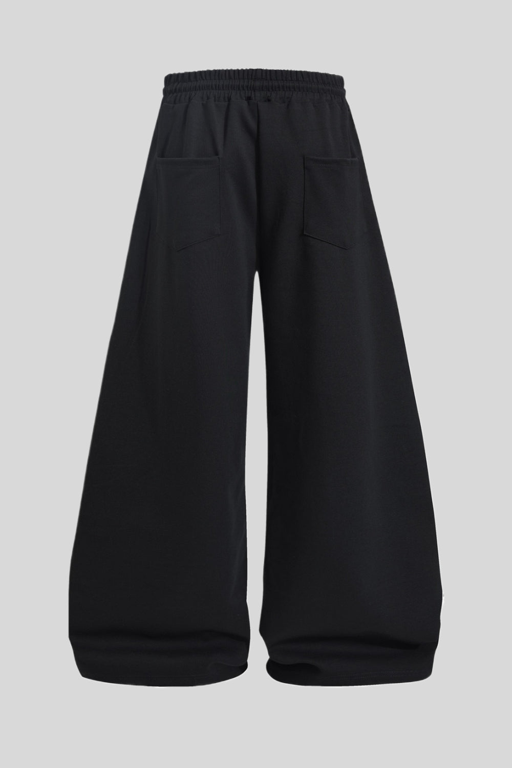 Distressed Script Graphic Wide Leg Sweatpants