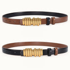 Color Block Reversible Double Sided Belt