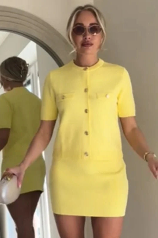 Short Sleeve Knit Crop Cardigan