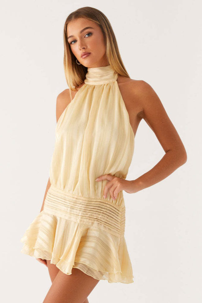 Sleeveless Tie Back Mini Vacation Dress Main image