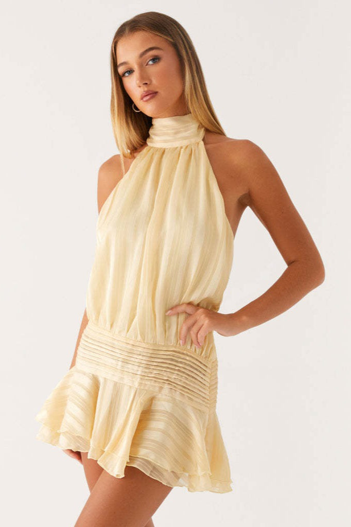 Sleeveless Tie Back Mini Vacation Dress Main image