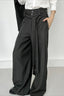 Ruched Ribbon Minimalist Chic Pants