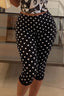 Polka Dot Print Low Rise Fitted Bermuda Shorts
