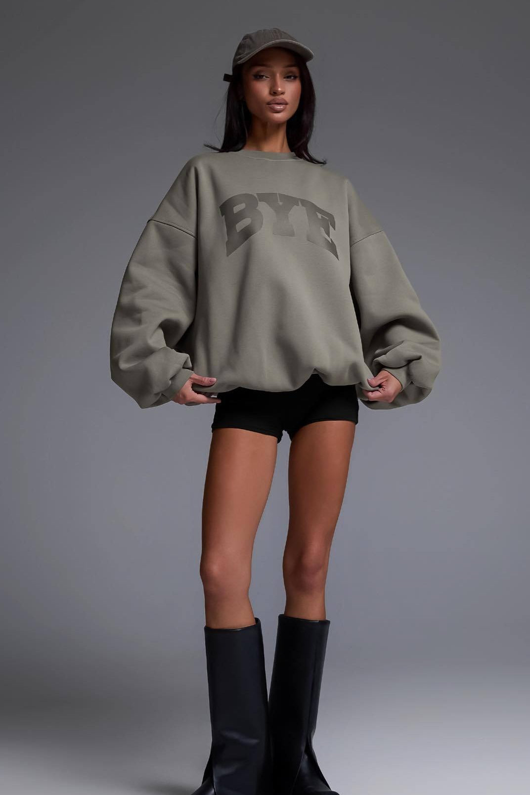 Statement Graphic Crew Neck Sweatshirt