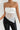 Off Shoulder Lace Trim Ruched Halter Top Secondary image