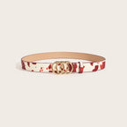 Retro Animal Print Statement Waist Belt