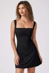 Sexy Backless Fit Flare Dress