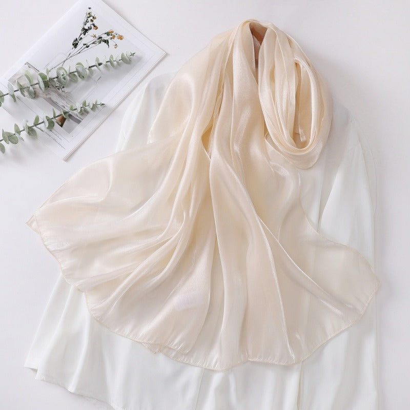 Organza Sheer Glossy Elegant Head Scarf Secondary image