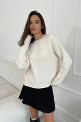 Loose Basic Knit Pullover Sweater