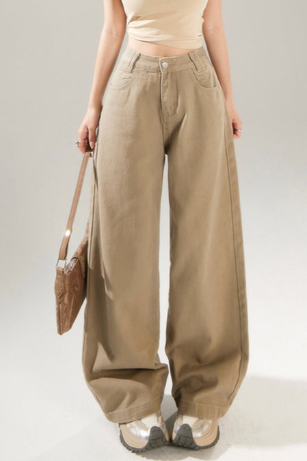 Vintage High Rise Wide Leg Long Jeans