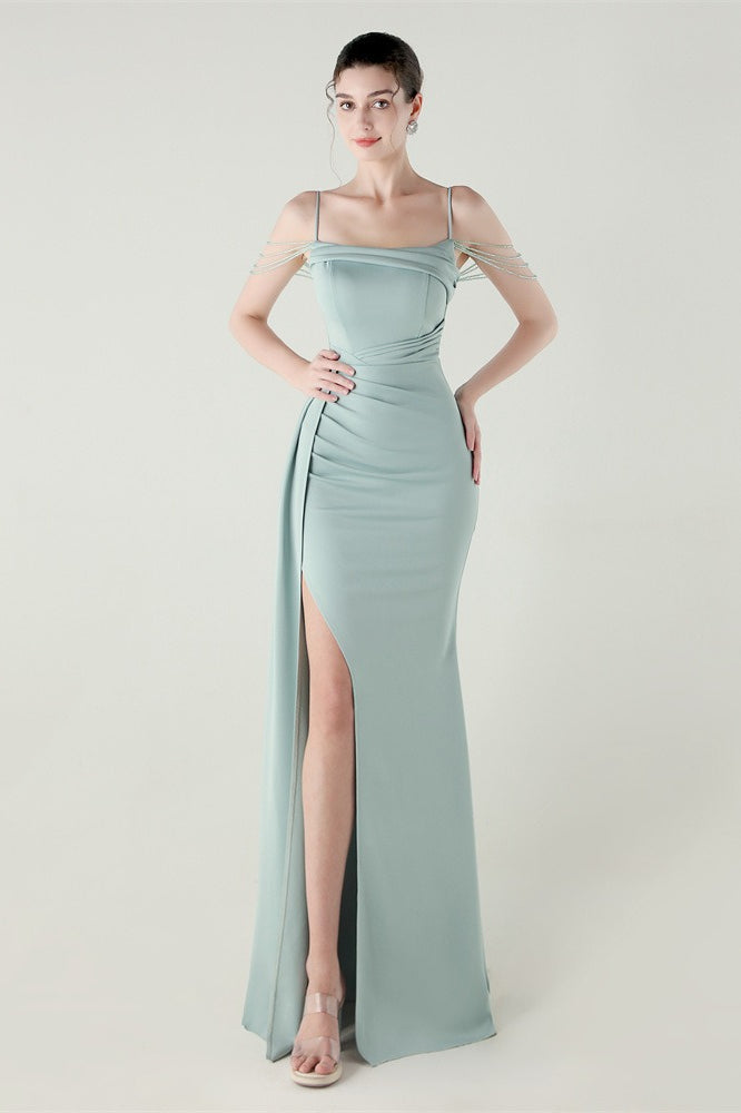 Satin Spaghetti Strap Mermaid Party Dress Secondary image