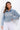 Fringed Patchwork Plus Size Denim Jacket Secondary image