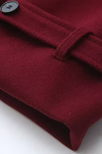 Vintage Waisted Lapel Wool Overcoat