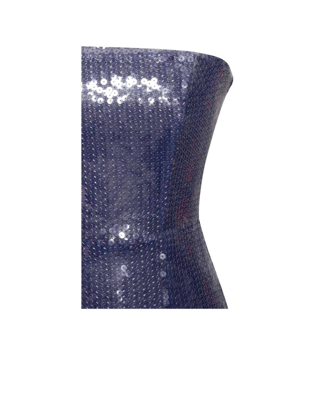 Ramona Navy Sequin Strapless Graceful High Slit Maxi Dress Dresses