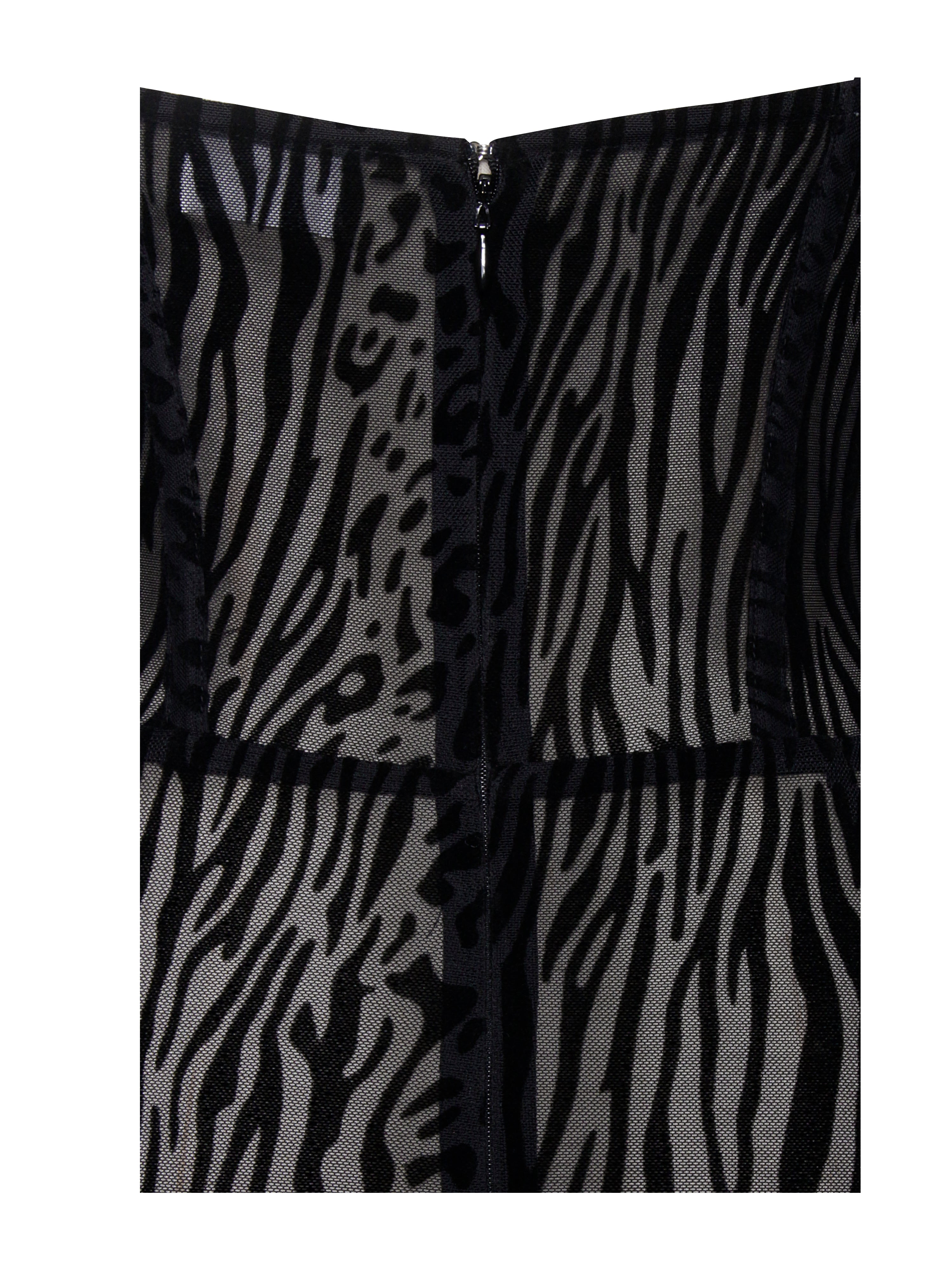 Ulani Black Burnout Velvet Graceful Detail Mesh Maxi Dress Dresses