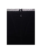 Annika Black Off Shoulder Long Trendy Sleeve Corset Dress With Crystal Trim Dresses