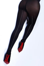 Plus Size 120D Crystal Embellished Tights