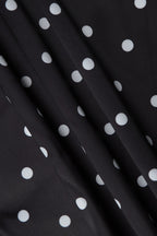 Polka Dot Lace Trim Backless Cami Mini Dress