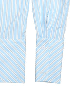 Corset Waist Striped Long Sleeve Blouse