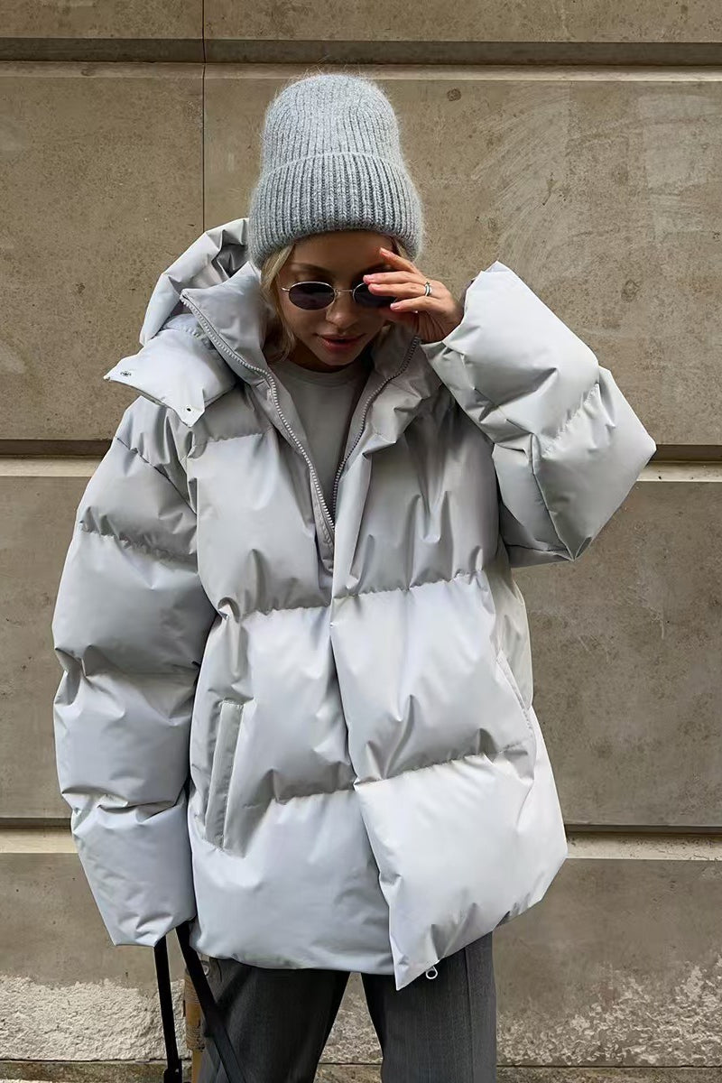 Heavy Duty Zipped Hooded Puffer Jacket Secondary image