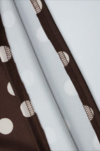Brown Polka Dot Square Neck Cami