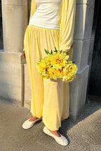 Chic Longline Cardigan Loose Two Piece Pants Set