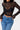 Long Sleeve Mesh Sequin Mandarin T-shirt Secondary image