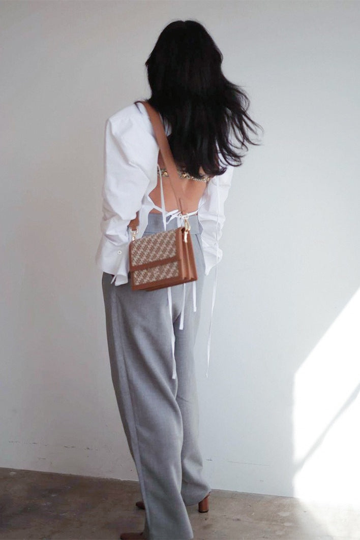 Cutout Back Vintage Blouse Secondary image