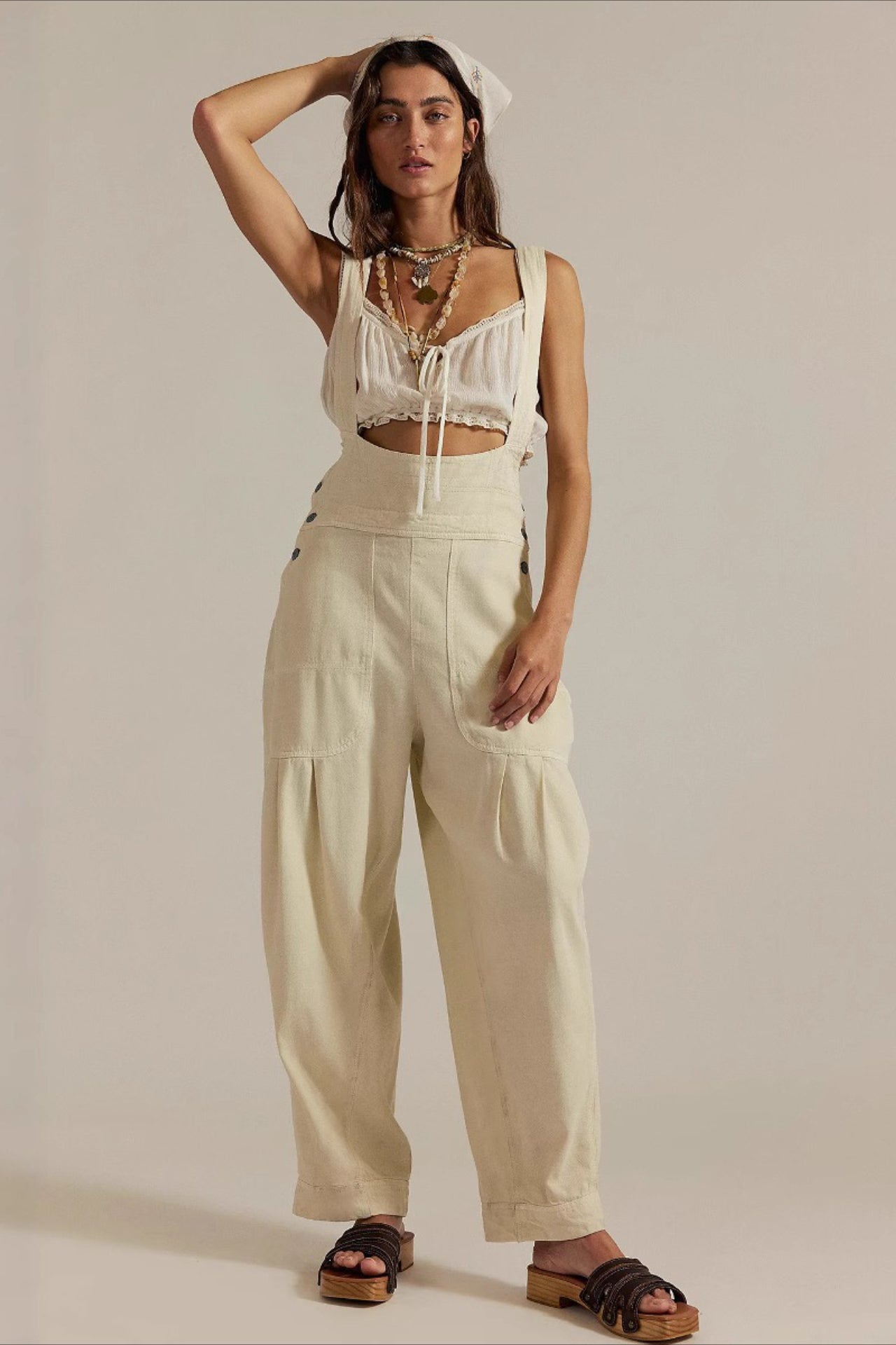 Casual Side Pocket Denim Overall Jeans