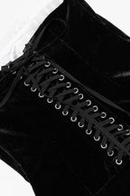 Velvet Bustier A-line Cocktail Dress