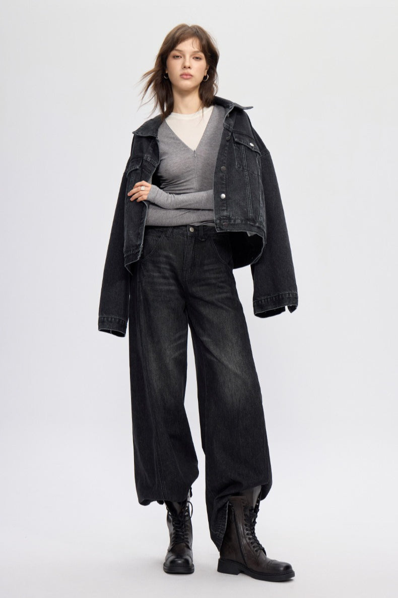 Vintage Relaxed Banana Fit Long Jeans Secondary image