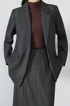 Classic Peak Lapel Blazer