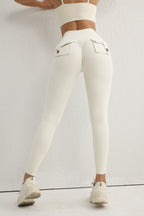 Utility Button High-Waist Booty Leggings