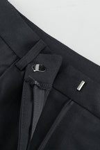 Notch Lapel Relaxed Blazer Wide Leg Pants Set