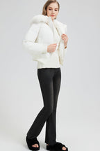 Short Waist Slim Puffer Coat coats