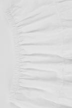 Solid Lace Jacquard A Line Boho Skirt