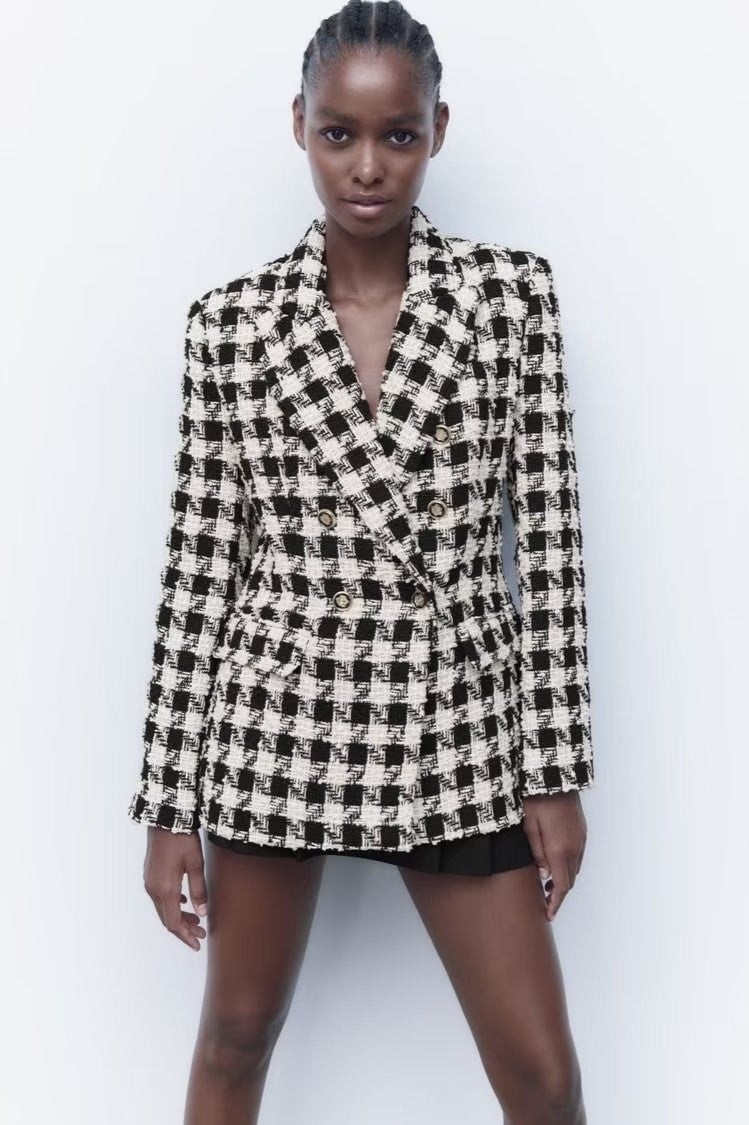 Houndstooth Double Breasted Blazer Secondary image