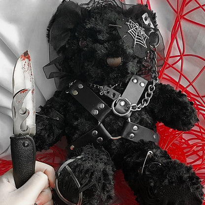 Diablo Design Lolita Halloween Gothic Blood Hell Bear Bag