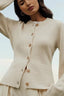 Soft Plush Relaxed Cardigan S / White